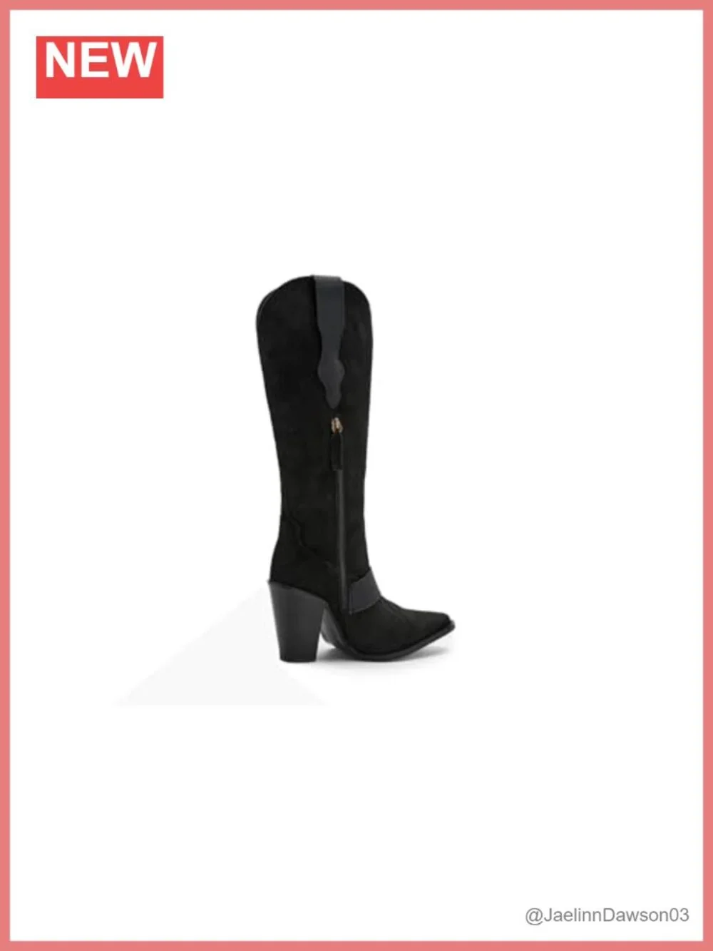 Dingo Yeehottie Suede Over The Knee Block Heel Boots Snip Toe Zip